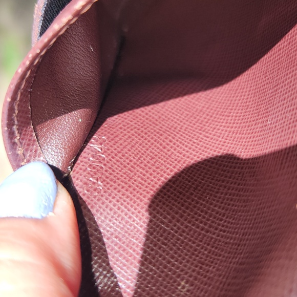 Louis Vuitton Denim Trifold Wallet in Red/Bordeaux - Picture 7 of 14